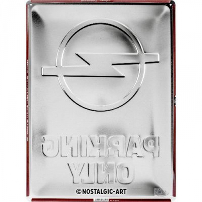 Blechschild Opel Parking 3